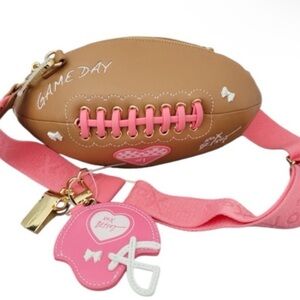 FOOTBALL GAMEDAY CROSSBODY BAG BY BETSY JOHNSON!!! NWT